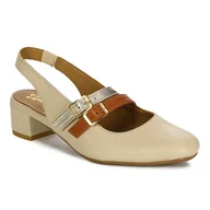 Czółenka - Maciejka Czółenka Damskie Beżowe-39 - miniaturka - grafika 1