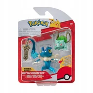 Figurki dla dzieci - Pokemon 3 Figurki Bitewne Zestaw HONEDGE FRODAGIER BULBASAUR PKW3599 - miniaturka - grafika 1