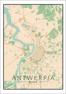 Plakaty - Galeria Plakatu, Antwerpia mapa kolorowa, 40x50 cm - miniaturka - grafika 1
