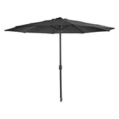 Parasole ogrodowe - Black Forest Parasol ogrodowy okrągły, czarny - miniaturka - grafika 1