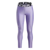 Legginsy - Dziewczęce legginsy treningowe Under Armour HG Legging - fioletowe - UNDER ARMOUR - miniaturka - grafika 1