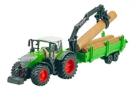 Samochody i pojazdy dla dzieci - BBURAGO TRAKTOR FENDT 1050 VARIO + PRZYCZEPA I ŁADOWARKA 31677 - miniaturka - grafika 1