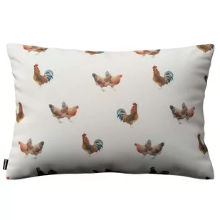 Dekoria Poszewka Kinga na poduszkę prostokątną brązowe kurki na kremowym tle 60 × 40 cm Flowers 108-141-80 - Poszewki na poduszki - miniaturka - grafika 1