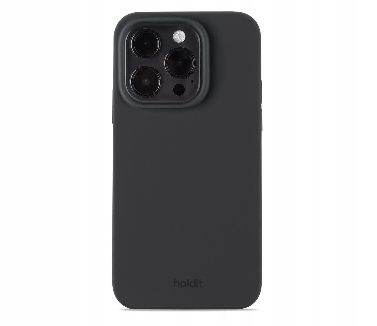 Holdit Silicone Case iPhone 15 Pro Black