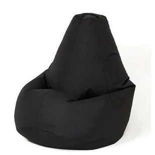 Pufa worek GGF Sako Grusza Czarny XL 130 x 90 cm - Fotele i pufy dla dzieci - miniaturka - grafika 1