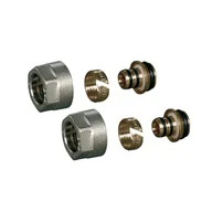 Łączniki, trójniki, kształtki - Komplet przyłączy grzejnikowych do rur PEX 3/4" x 16 mm EQUATION" - miniaturka - grafika 1