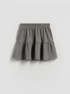 Sukienki i spódniczki dla dziewczynek - Reserved - Strukturalna spódnica - ciemnoszary - miniaturka - grafika 1