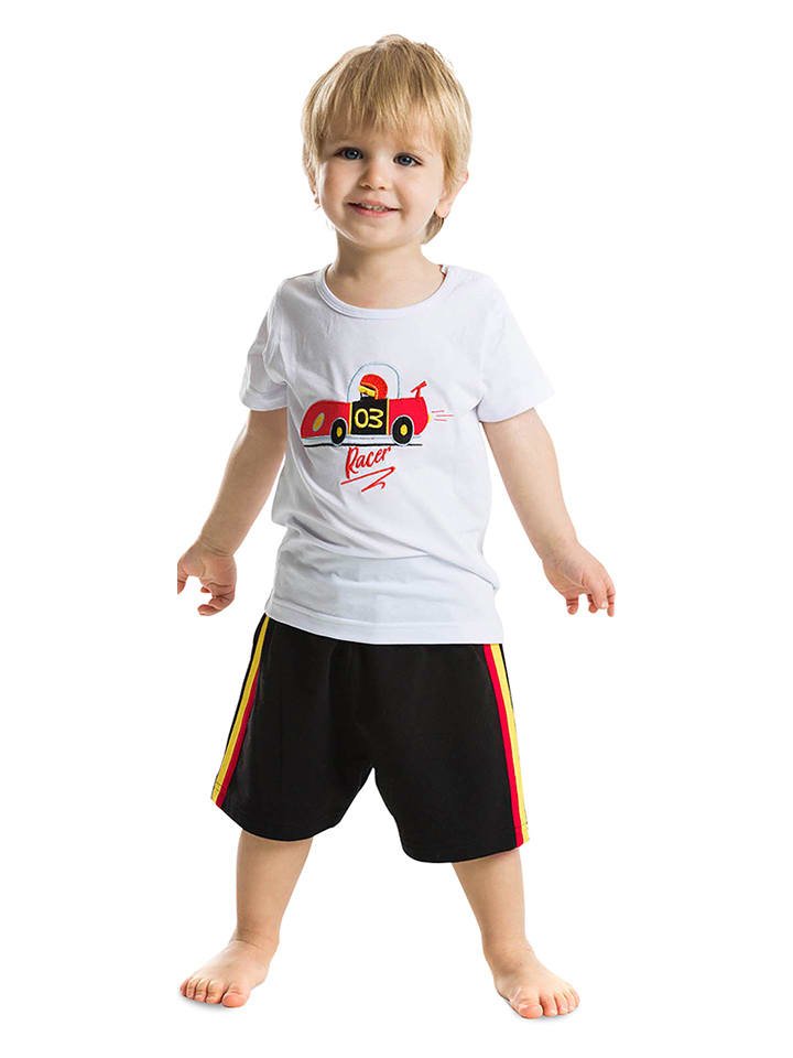 Denokids 2-częściowy zestaw w kolorze biało-czarnym