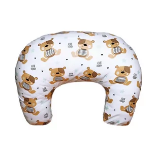 Rogal poduszka fasolka dziecięca do karmienia BAWEŁNA - Miś teddy - Poduszki do karmienia - miniaturka - grafika 1