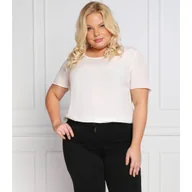 Bluzki damskie - Persona by Marina Rinaldi Bluzka BELLA pluse size | Regular Fit | z dodatkiem jedwabiu - miniaturka - grafika 1