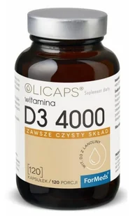 Witamina D3 4000 - Olicaps Formeds, 120 Kapsułek - Witaminy i minerały Witamina D3 4000 - Olicaps Formeds, 120 Kapsułek - Witaminy i minerały - miniaturka - grafika 1