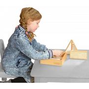 Zabawki interaktywne dla dzieci - Masterkidz Drewniane Klocki Dwustronne Lustrzane Suchościeralne Masterkidz 6 Elementów ME04017 - miniaturka - grafika 1