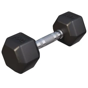 Gorilla Sports 4 kg Sześciokątna Hantla Stała Profesjonalna (100518-00008-0009) - Hantle i ciężarki - miniaturka - grafika 1