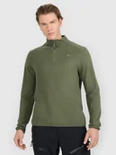 Bluzy męskie - 4F Bielizna termiczna polarowa (góra) męska - khaki XXL - miniaturka - grafika 1