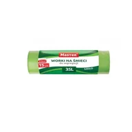 Worki na śmieci - Worki Na Śmieci Zielone Szkło 35L 15Szt. - miniaturka - grafika 1
