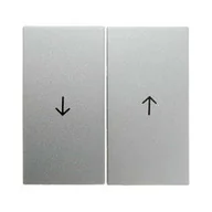 Klawisze i ramki - Hager polo Berker B.7 Glas Klawisze z symbolem Strzałka aluminium 16251404 16251404 - miniaturka - grafika 1