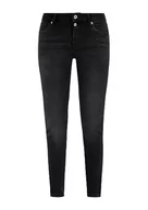 Spodnie damskie - Q/S by s.Oliver Jeansy damskie, Sadie Skinny Fit, szare/czarne, 44/34, Grey/Black, 44W / 34L - miniaturka - grafika 1