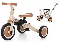 Rowerki trójkołowe - Petite&Mars Turbo  Wielofunkcyjny trójkołowy rowerek 5w1 Beżowy - miniaturka - grafika 1