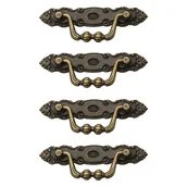 Zawiasy, okucia i inne akcesoria - klasyczne uchwyty do szuflad w kolorze brązu w stylu vintage ze stopu cynku z 8 śrubami M2 do mebli - miniaturka - grafika 1