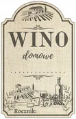 Domowy wyrób alkoholu - Etykiety Naklejki Na Wino Domowe Folia Wodoodporne - miniaturka - grafika 1