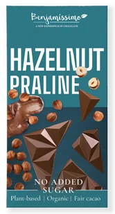 Czekolada Z Orzechami Laskowymi BEZ Dodatku Cukr��w Bezglutenowa BIO 60 g - Benjamissimo - Zdrowa żywność - miniaturka - grafika 1