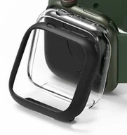 Akcesoria do pulsometrów i zegarków sportowych - RINGKE Nakładka RINGKE Slim do Apple Watch 7 45 mm Przezroczysty/czarny - miniaturka - grafika 1