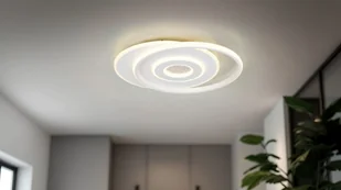 NAZAR 633919131 asymetryczny biały plafon LED 36W 3000K 3stepDim - Lampy sufitowe - miniaturka - grafika 1