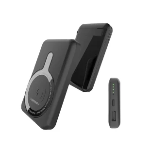 Powerbank Denmen PD+ MagSafe 10000mAh 15W Bezprzewodowy Czarny - Powerbanki - miniaturka - grafika 1
