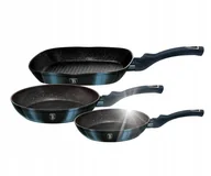 Zestawy garnków i patelni - ZESTAW 3 PATELNI GRANITOWYCH 20/24/28CM BERLINGER HAUS BH-6140 AQUAMARINE - miniaturka - grafika 1