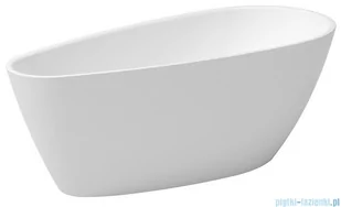 Besco WA-160-GZL GOYA A-LINE GLAM ZŁOTA Wanna wolnostojąca syfon z przelewem chrom 160x73 - Wanny - miniaturka - grafika 1