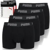 Majtki męskie - Puma Bokserki Męskie 4 Sztuki Zestaw Majtki Bawełna Black Logo Rozmiar XL - miniaturka - grafika 1