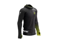 Bluzy sportowe męskie - COMPRESSPORT Termiczna bluza biegowa 3D Thermo Hoodie Seamless SWIM BIKE RUN 2023 - miniaturka - grafika 1