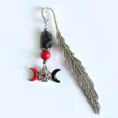 Zakładki do książek - Potrójna Bogini surowy turmalin zakładka - miniaturka - grafika 1