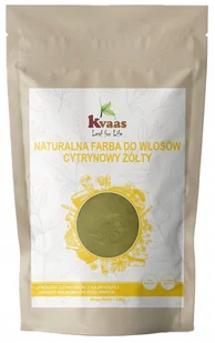 Kvaas, Naturalna Ziołowa Farba Henna Do Włosów, Cytrynowy Żółty Blond, 100g - Farby do włosów i szampony koloryzujące - miniaturka - grafika 1