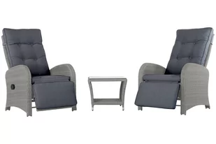 Meble ogrodowe technorattanowe Saloniki Light Grey / Grey - Meble ogrodowe - miniaturka - grafika 1