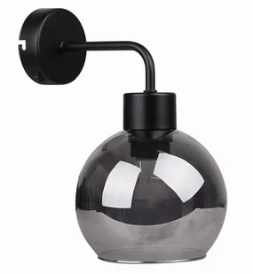 Candellux Lady Lampa Kinkiet Czarny 1X40W E27 Klosz Dymiony 21-76700 - Lampy ścienne - miniaturka - grafika 1