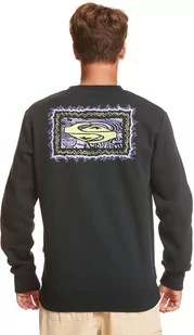 bluza męska QUIKSILVER SURF THE EARTH CREW Black - KVJ0 - Bluzy męskie - miniaturka - grafika 1