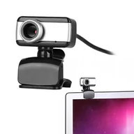 Kamery internetowe - Strado Kamera internetowa WebCam 8808 z mikrofonem  (Czarna) DNWEBCAM8808 - miniaturka - grafika 1