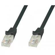 Pozostałe akcesoria sieciowe - Techly Patchcord Cat.5e UTP CCA 10m czarny - miniaturka - grafika 1