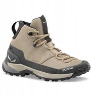 Buty trekkingowe damskie - Buty SALEWA puez leather mid ptx women-quicksand-onyx-uk 5 38 - miniaturka - grafika 1