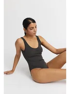 Koszulki i topy damskie - Rethinkit Body funkcyjne "Florence" w kolorze szarym - miniaturka - grafika 1