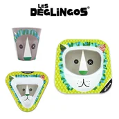 Zestawy naczyń dla dzieci - Les Deglingos Zestaw do jedzenia, Lew Jelekros - miniaturka - grafika 1