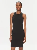 Sukienki - Calvin Klein Swimwear Sukienka plażowa KW0KW02480 Czarny Regular Fit - miniaturka - grafika 1