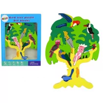 Import LEANToys Drewniane Drzewo Ptaki Papugi DIY Klocki Drewniane Puzzle LT-10135-0