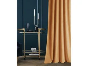 Room99 ZASŁONA WELUROWA CARRIE - MUSZTARDOWA 140x280 ZŁOTA PRZELOTKA 5908224061058 - Zasłony - miniaturka - grafika 1