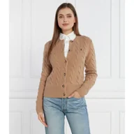 Swetry damskie - POLO RALPH LAUREN Wełniany kardigan | Regular Fit | z dodatkiem kaszmiru - miniaturka - grafika 1