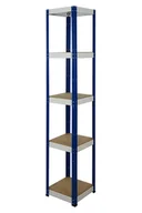 Szafy i regały magazynowe - Regał Helios magazynowy metalowy HWN_196X040X40_5_0WZ ilość półek 5 nośność 175 kg / Wamar-Sosenka - miniaturka - grafika 1