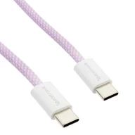 Kable - Kabel USB-C PD100/240W Spacetronik 3m fioletowy - miniaturka - grafika 1
