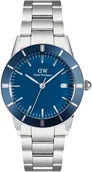 Zegarki męskie - Zegarek Daniel Wellington DW00100820 Iconic Paradigma Link Blue Enamel Silver - miniaturka - grafika 1