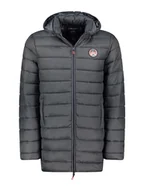 Kurtki męskie - Geographical Norway Płaszcz pikowany "Amigobadge" w kolorze antracytowym - miniaturka - grafika 1